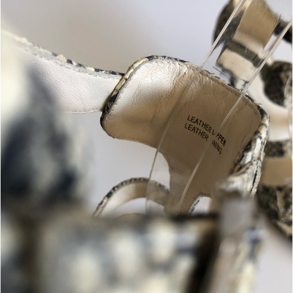 Via Spiga Hilda Snake Embossed T-Strap Sandal - Picture 8 of 14